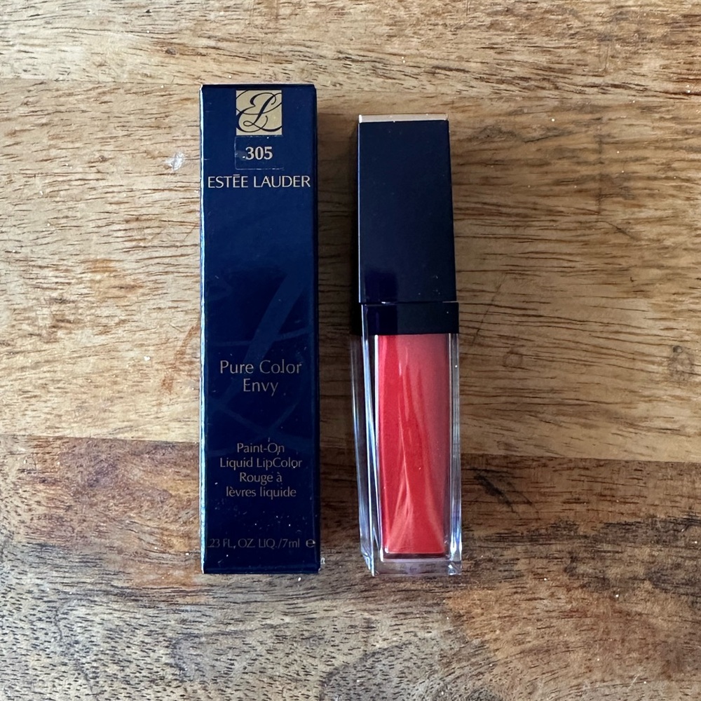 NEW Estée Lauder Liquid Lip in Patently Peach #305